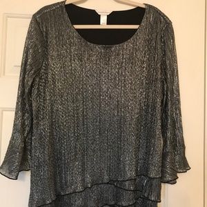 Christopher & Banks XL Dressy Ruffle Top